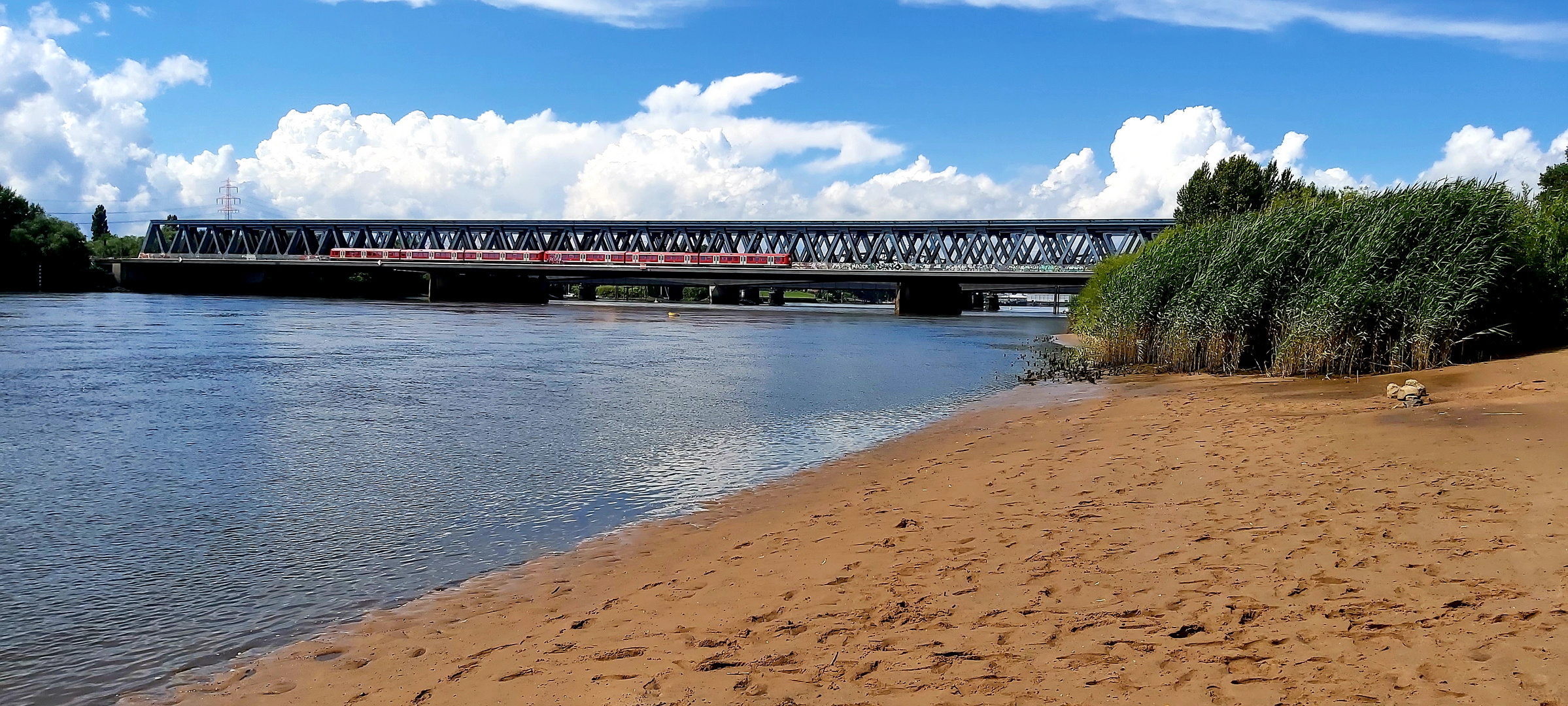Die Harburger Eisenbahnbrücke 