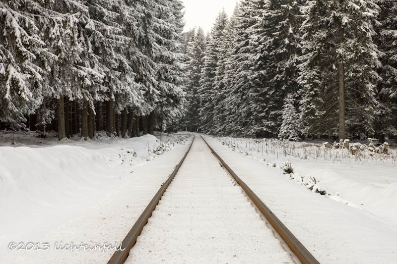 Die Harzer Schmalspurbahn im Schnee