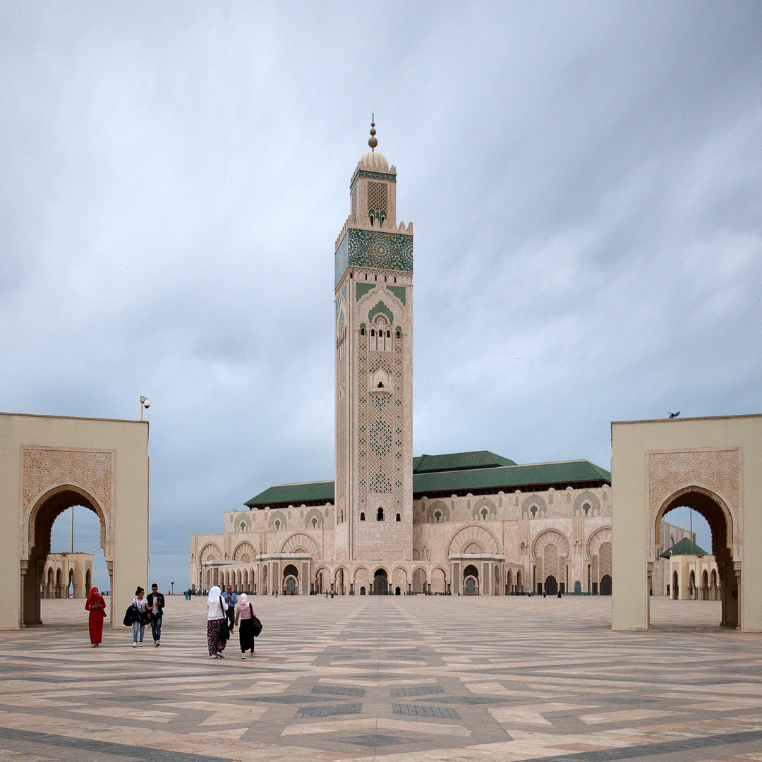 Die Hassan-II.-Moschee in Casablanca