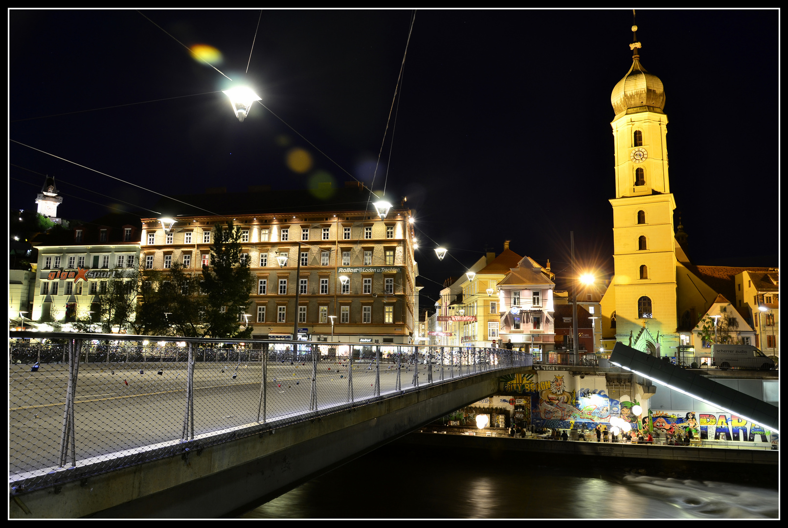 Die Hauptbrücke in Graz