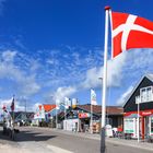 die Hauptstraße von Vejers Strand