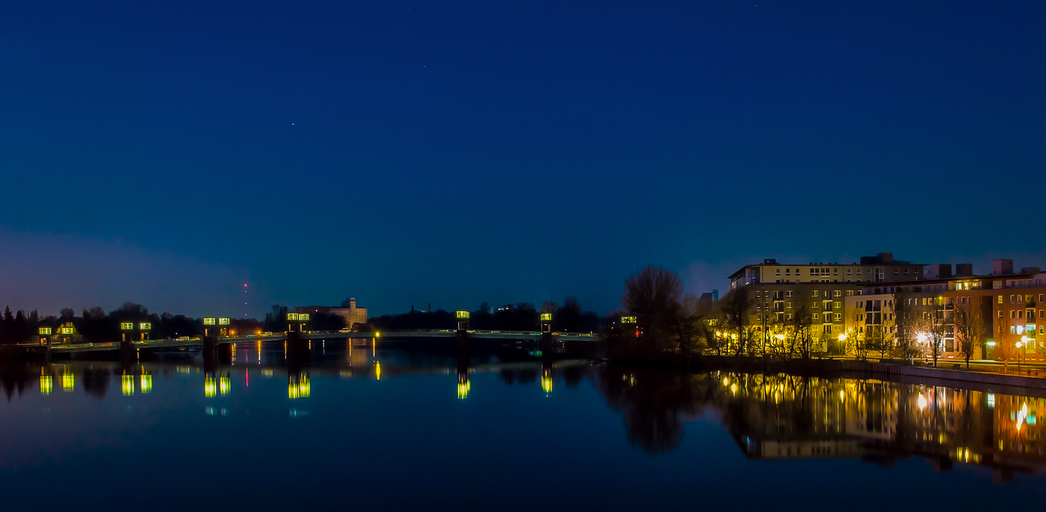 Die Havel an der Spandauer Wasserstadt