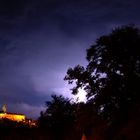 Die Heidecksburg im Gewitter