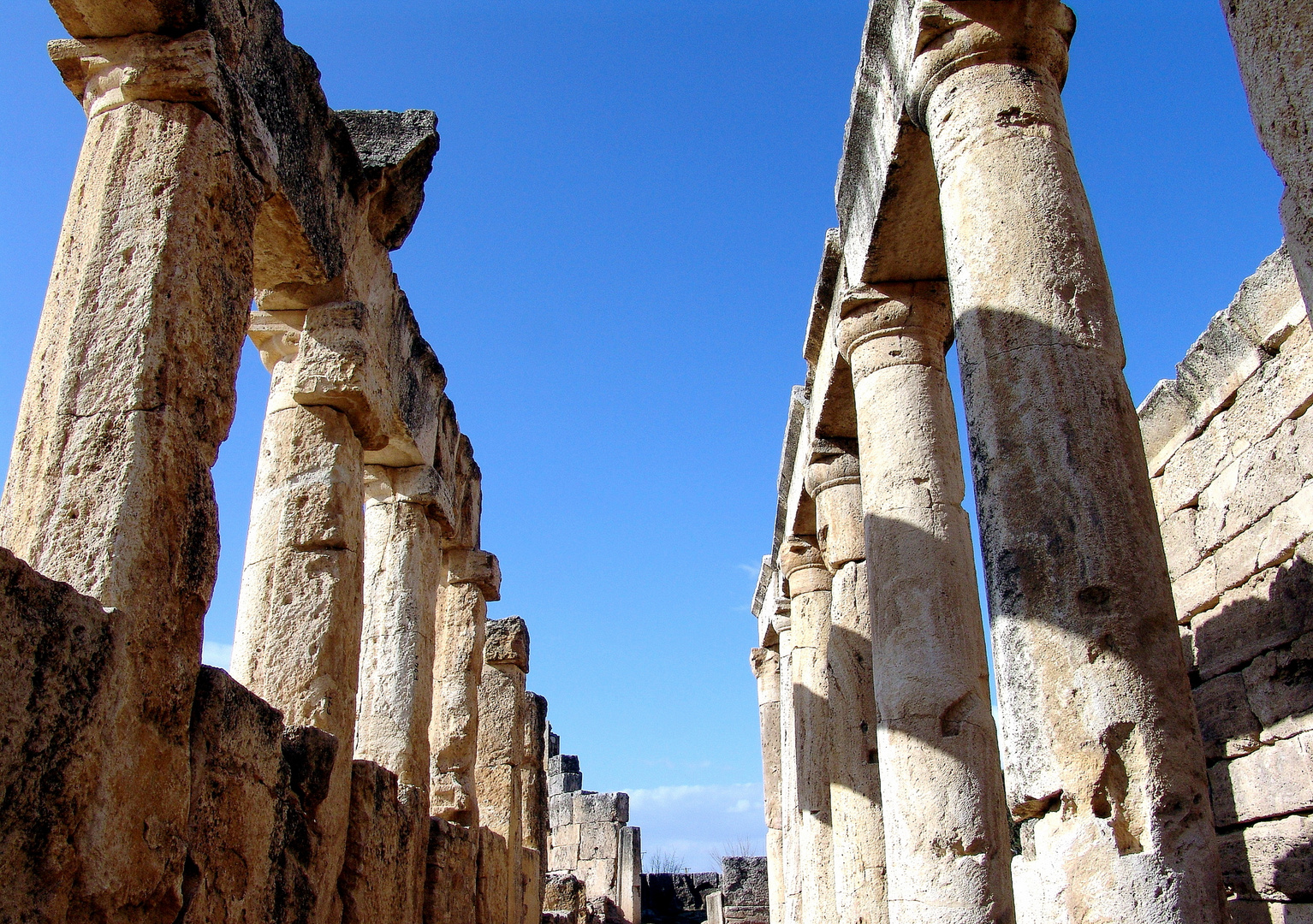 Die heilige Stadt Hierapolis in der Türkei