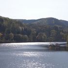 Die Heimbacher Rurtalsperre im Abendlicht