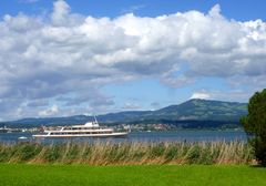 Die Helvetia auf dem Zürichsee ...