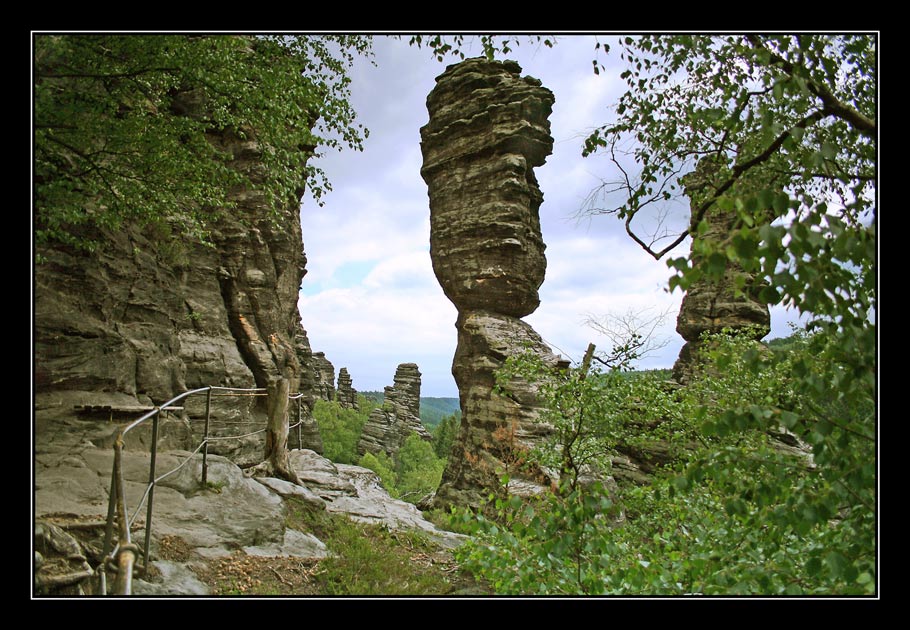 Die Herkulesfelsen im Bielatal