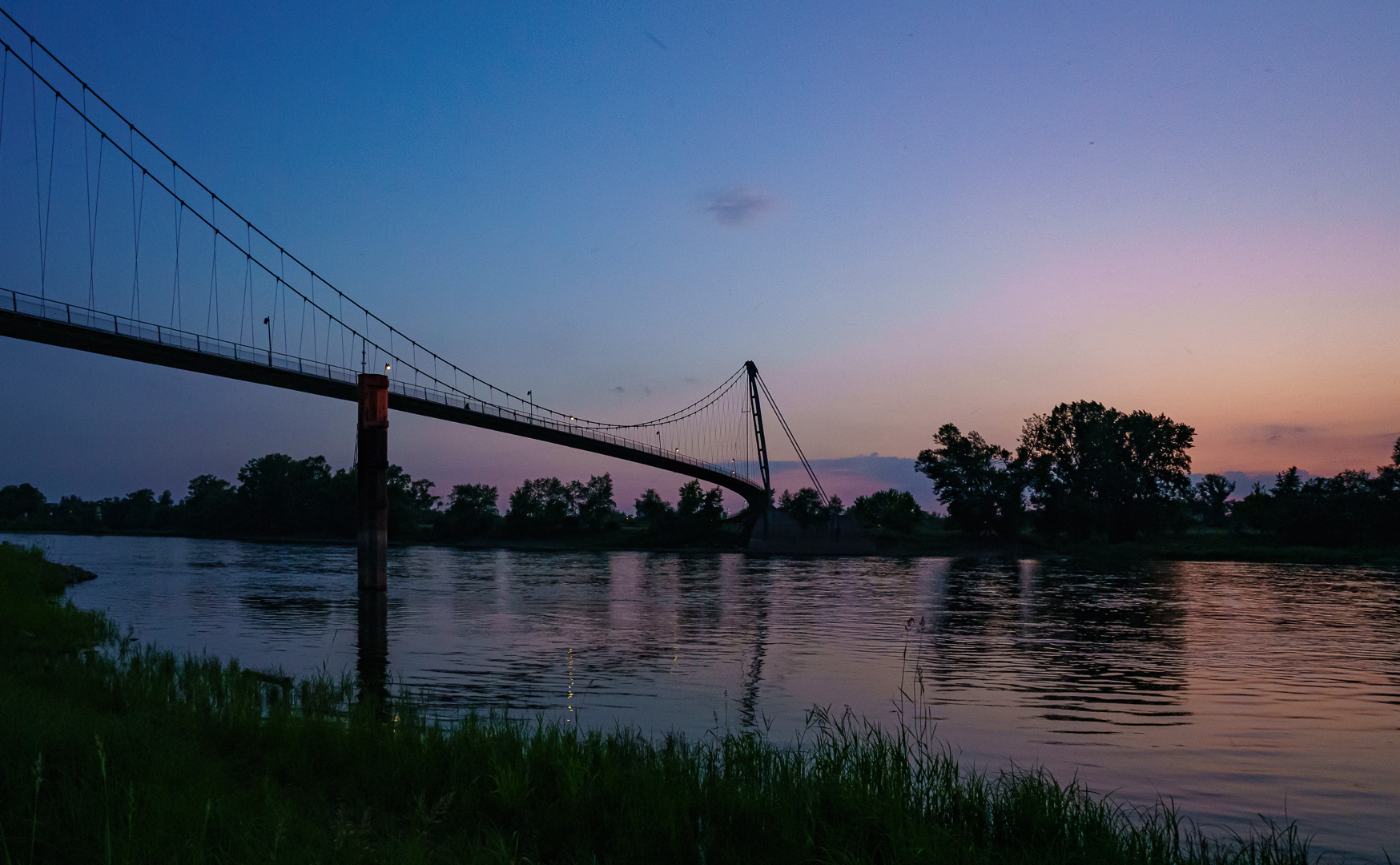 Die Herrenkrugbrücke Magdeburg (von rechts)