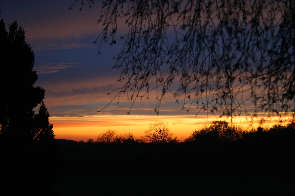 Die herrliche Abendstimmung vom gestrigen Sonnabend