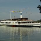 Die Herrsching,sie schwimmt auf dem Ammersee. Oberbayern