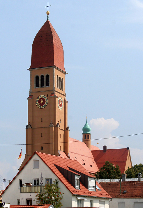 Die Herz-Jesu-Kirche in Pfersee