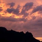 Die Hexe (Berchtesgadener Land) mit Abendhimmel