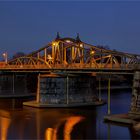 Die historische Drehbrücke in Krefeld-Linn ...
