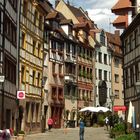 Die historische Weißgerbergasse in Nürnberg