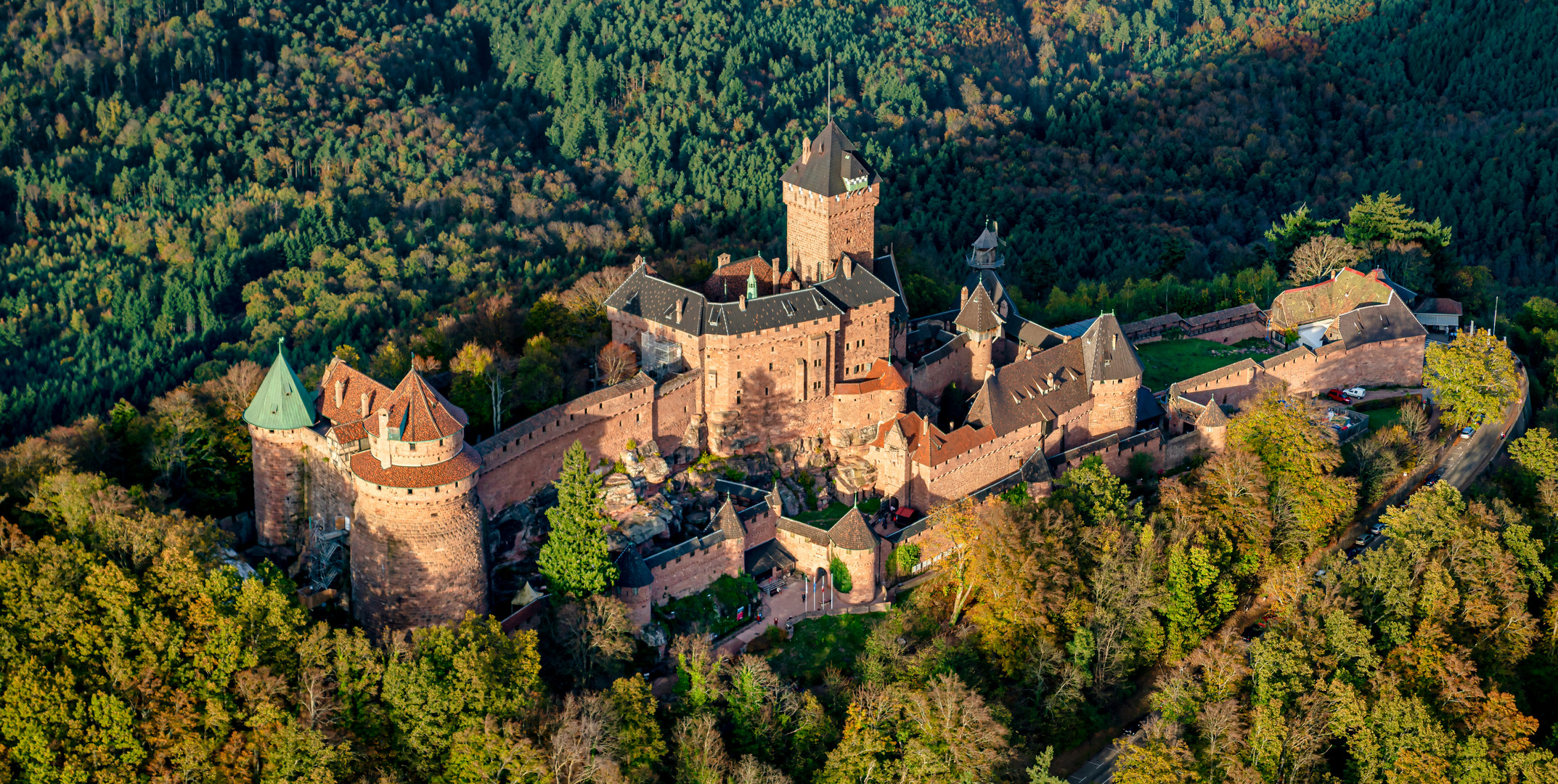 Die Hoch Königsburg im Elsass 