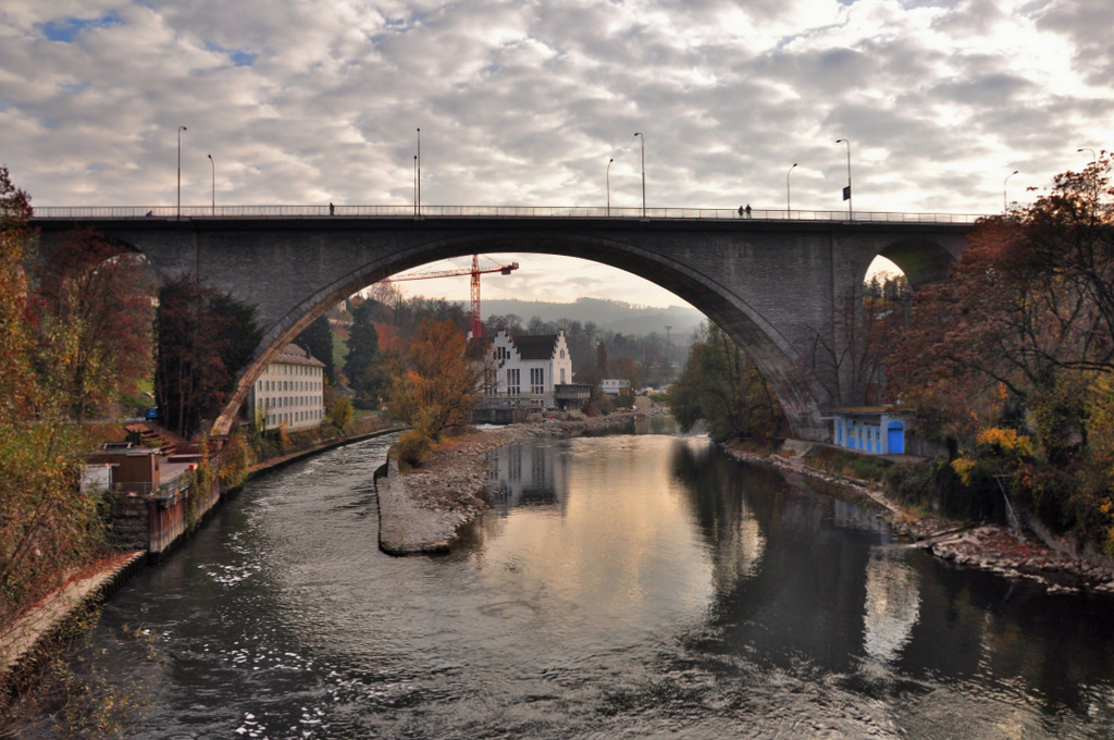 Die Hochbrücke , Baden , Schweiz
