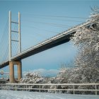 Die Hochbrücke über den Stralsunder Ziegelgraben...