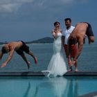 Die Hochzeit fiel nicht ins Wasser