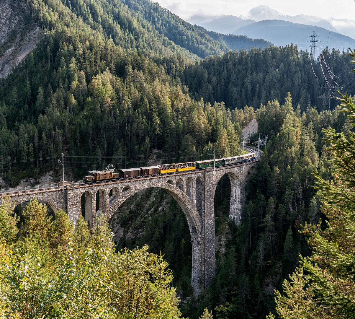 Die höchste Brücke der Rhätischen Bahn