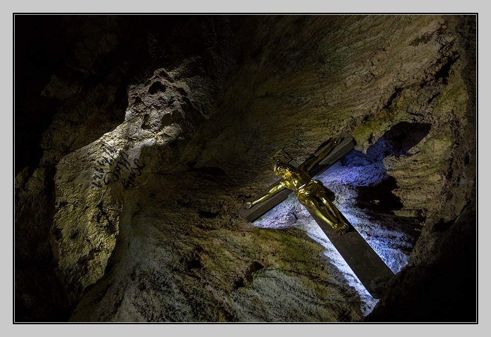 Die Höhle hoch oben im Wendelstein