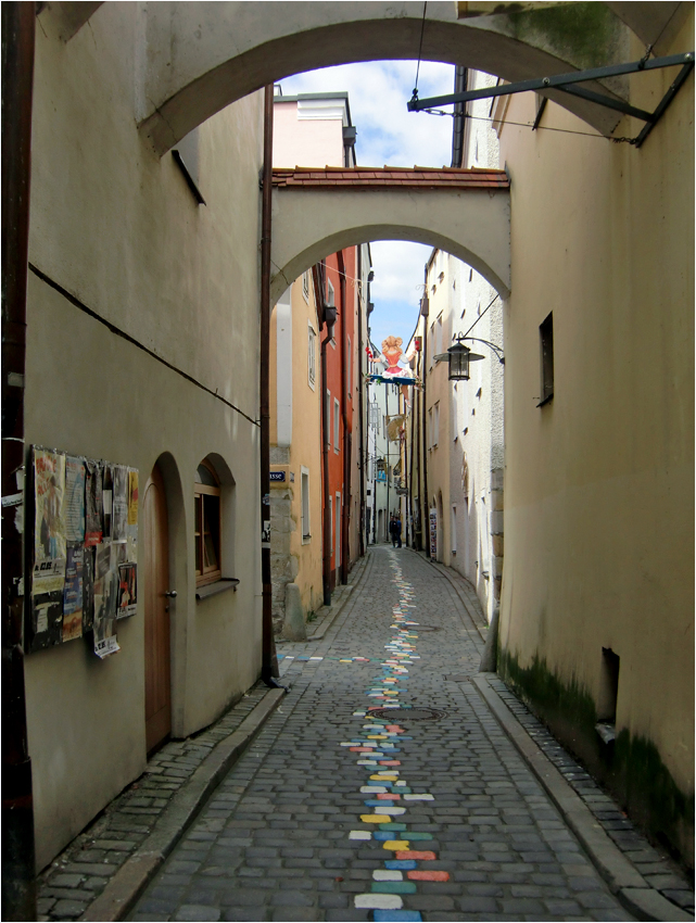 die Höllgasse in Passau