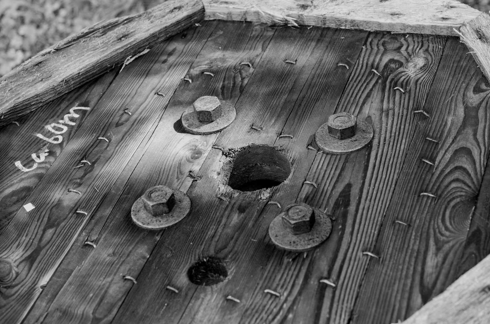 Die hölzerne Bobine Foto & Bild industrie und technik, technik