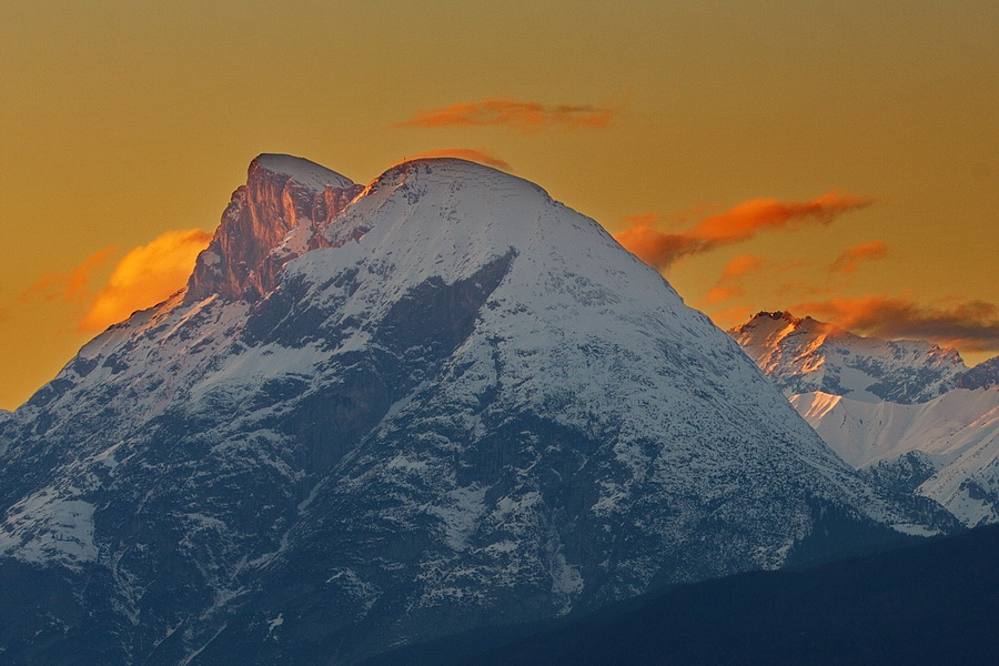 Die Hohe Munde im Abendlicht