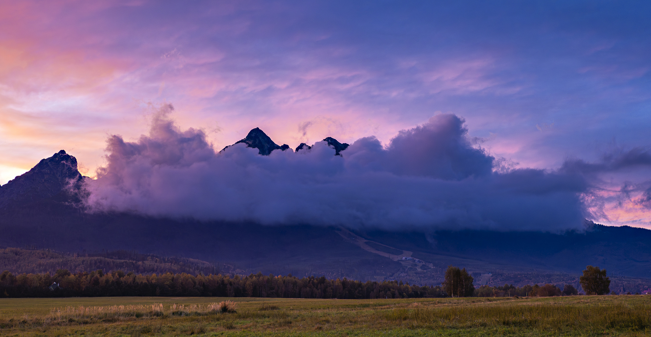 Die Hohe Tatra mit der Lomnický štit