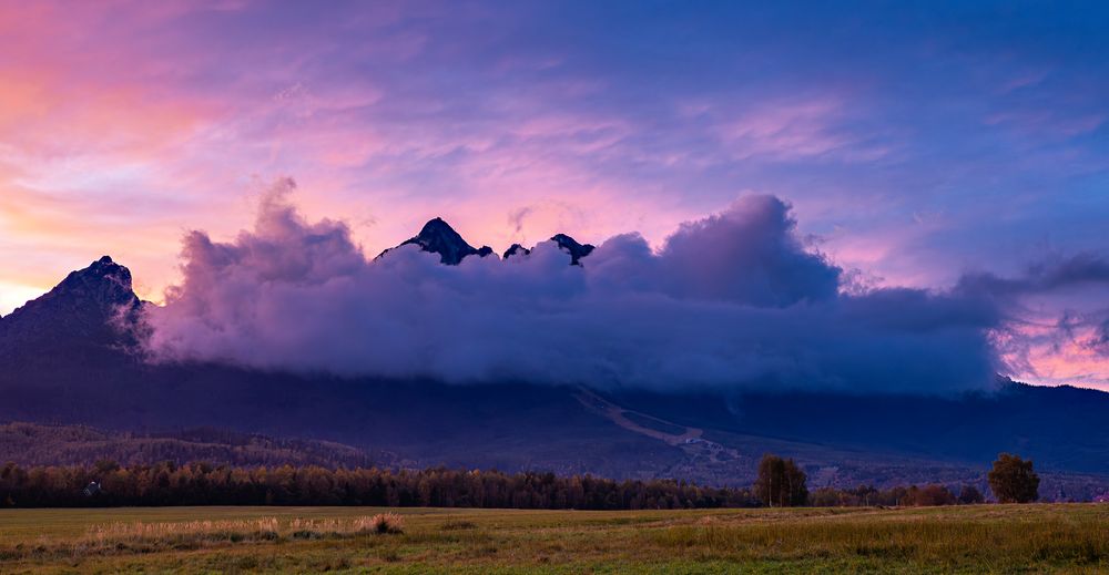 Die Hohe Tatra mit der Lomnický štit