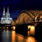 Die Hohenzollernbrücke mit Dom