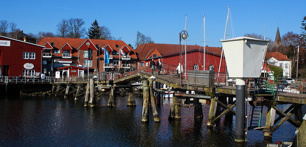 die holzbrücke in eckernförde