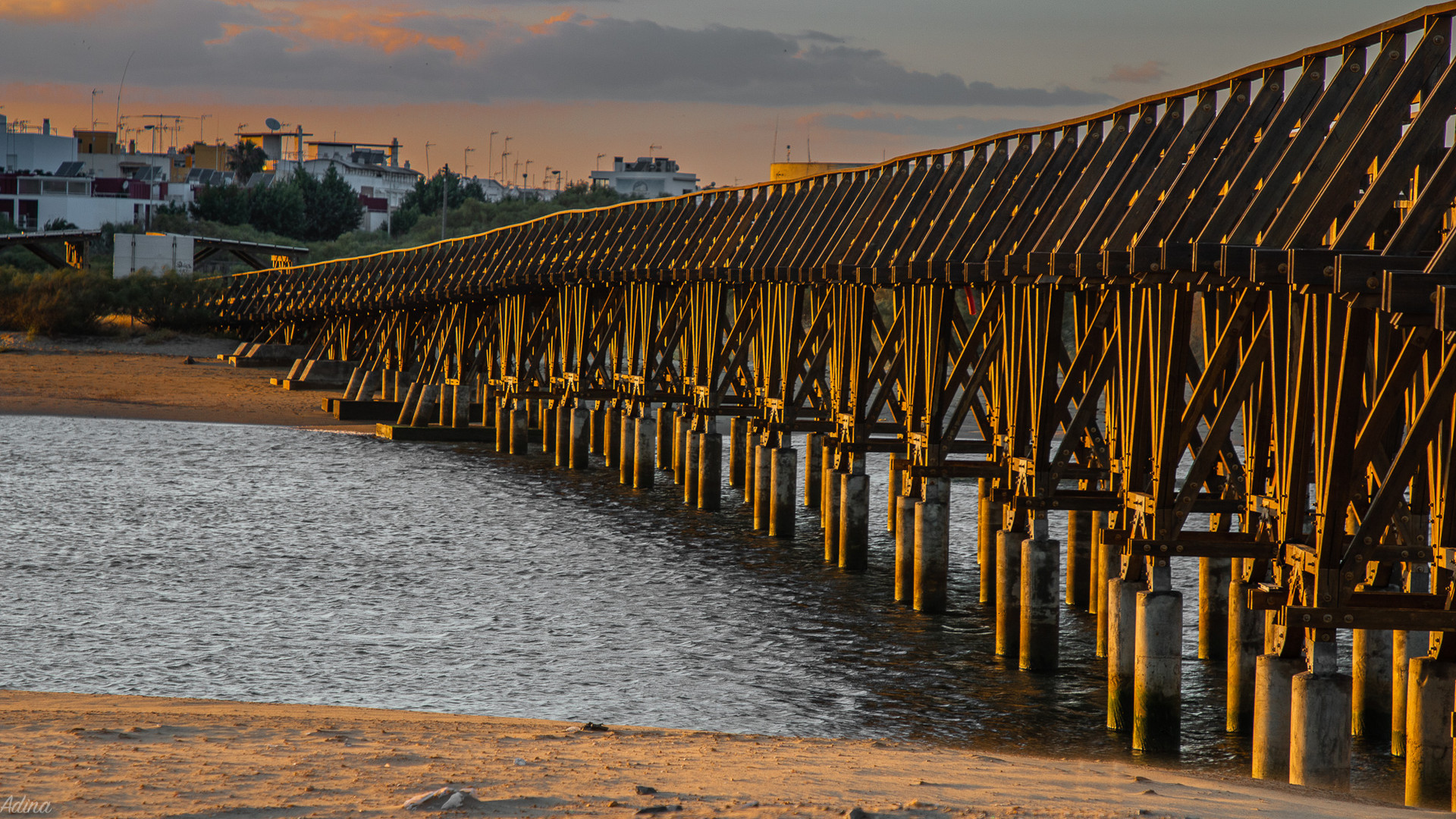 Die Holzbrücke in Isla Cristina, kein Holzweg 