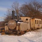 Die Holzdampflok bei Neustadt (Harz) 2.