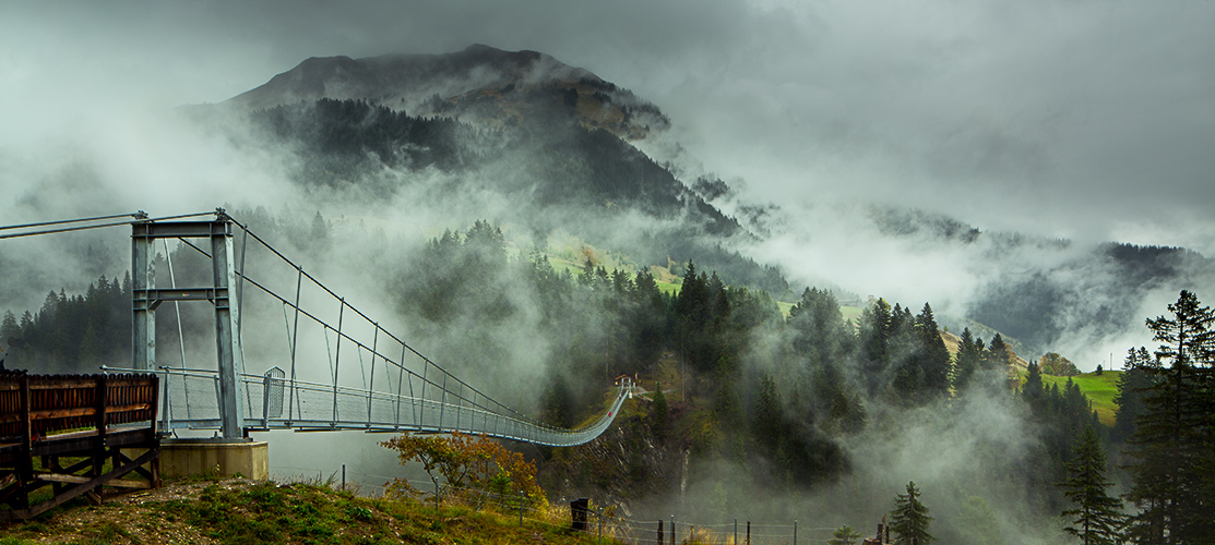 Die Holzgauer Hängebrücke