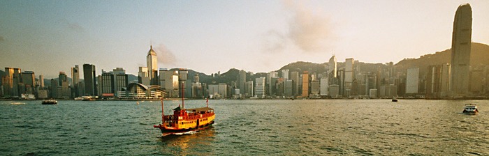 Die Hong Kong Skyline