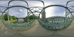 Die Hubbrücke in Lübeck - Abwicklung des 360°-Panoramas