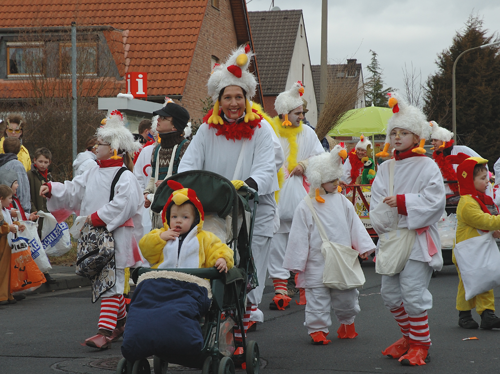 Die Hühner kommen