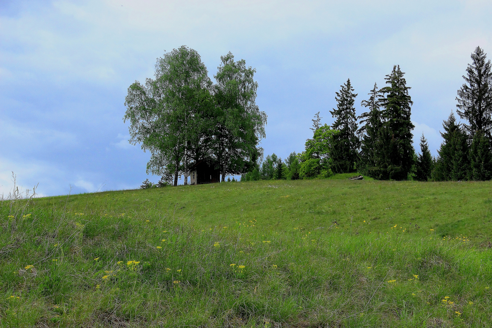 Die Hütte am Berg