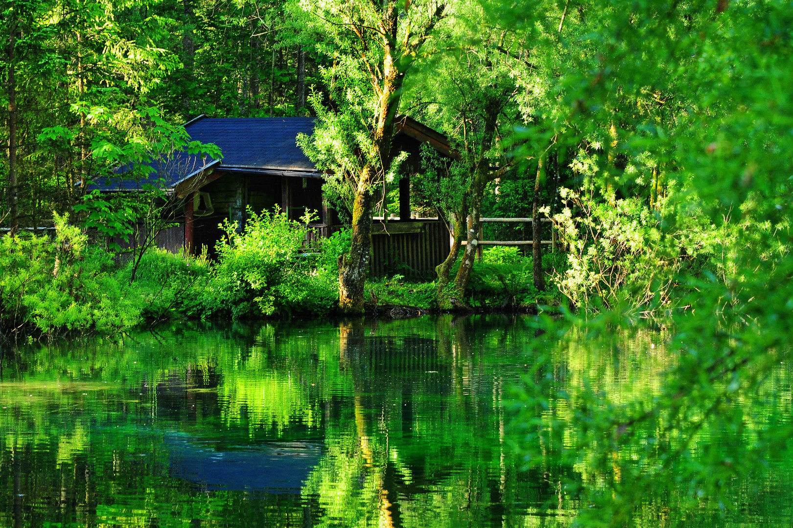Die Hütte am See Foto & Bild landschaft, bach, fluss & see, see