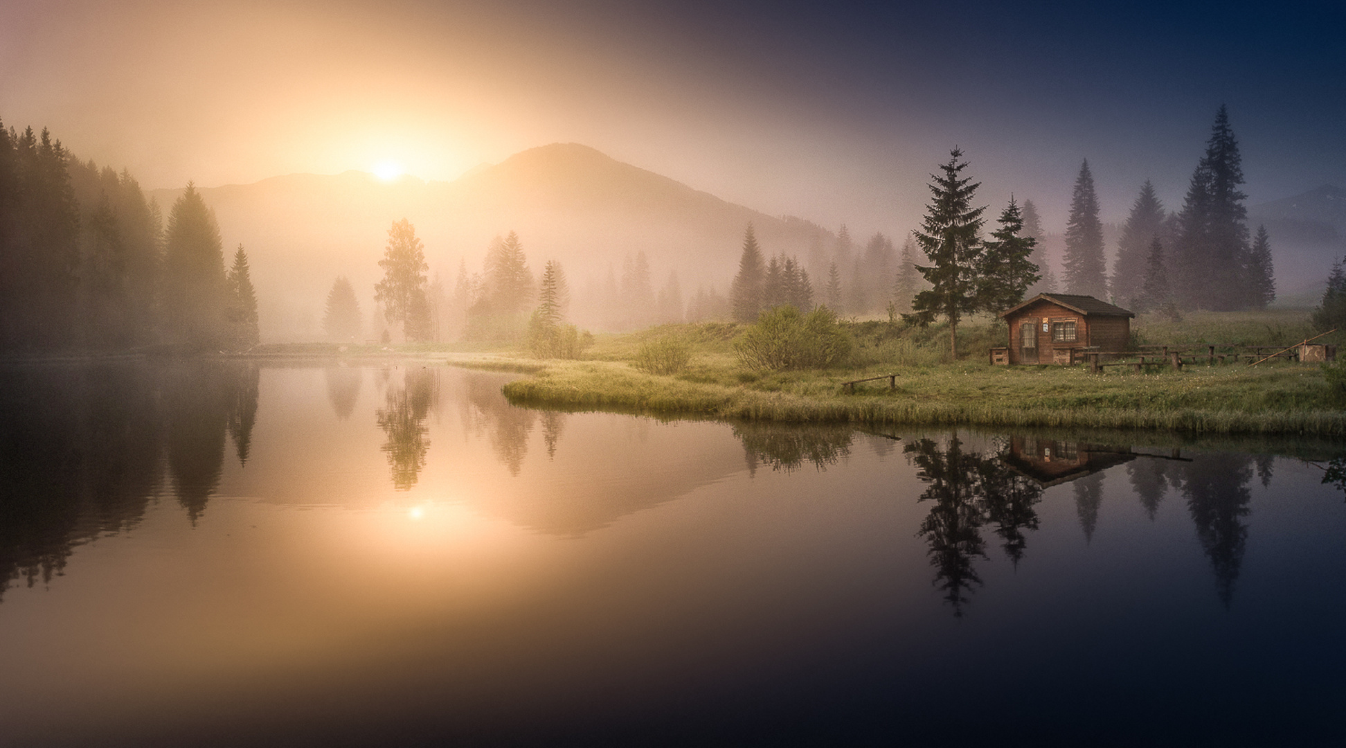 Die Hütte am See