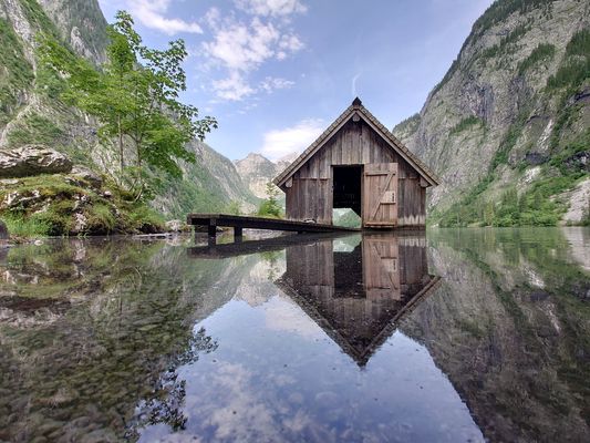 Die Hütte auf dem Obersee