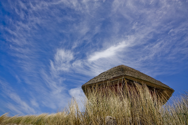 Die Hütte hinter der Düne