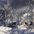 Die Hütte im Schnee... 