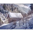 Die Hütte im Schnee