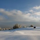 Die Hütte im Schnee