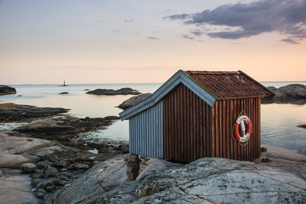 Die Hütte und das Meer