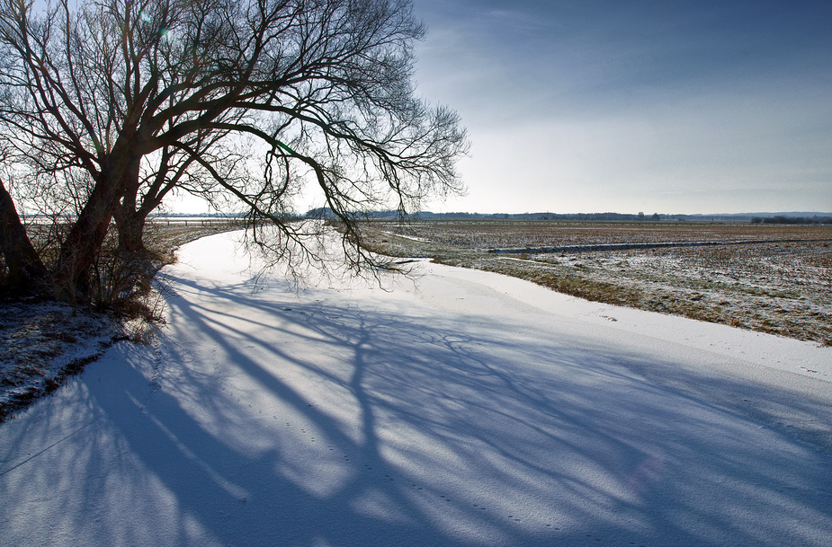 Die Hunte im Winter