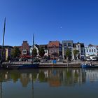 Die Husumer Altstadt und Binnenhafen im Spätsommer