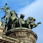 Die imposante Panterquadriga auf der Semperoper in Dresden