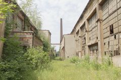 Die Industrieruine der Gießerei Krautheim in Chemnitz Borna, Sandstraße.